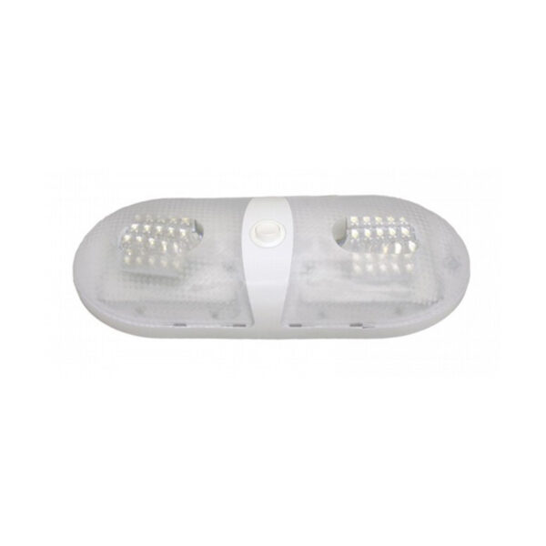 Pancake Light, LED, Double, w/Switch, 5500K, 300 lumens